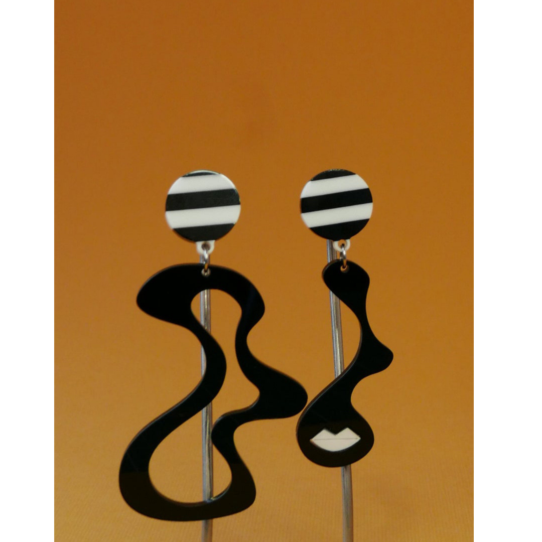 Pica Black Earrings
The Pica earrings by Michaela Malin are a show stopper for sure. They are light and airy and so much fun to wear. Bold and beautiful earrings for a chic and funky look! Made in Israel Material: Acrylic Size: 2.9X2.6 inch / 7.5X6.5 cm Weight: 15 gram
Pica Black Earrings
Pica earrings by Michaela Malin are a show stopper. They are light and airy and so much fun to wear. Acrylic Size: 2.9X2.6 inch / 7.5X6.5 cm Weight: 15 gram


$83
$83
$83
acrylic earrings, black acrylic clip earrings, blac