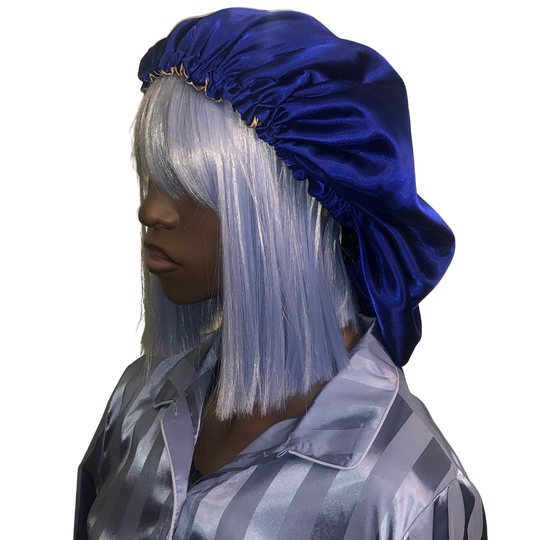 Diva Satin Hair Bonnet - Large
Satin hair bonnets are a staple for protecting your hair at night. The benefits of satin is that it helps reduce friction which can cause hair damage. Additionally if you have added any products to your hair before going to bed the satin bonnet will protect your pillow covering. These bonnets are bonus filled, they protect your hair, your linens and on top of all this these beautiful bonnets are beautiful to wear. Details: Bonnets are bungee cord adjustable All bonnets are lin