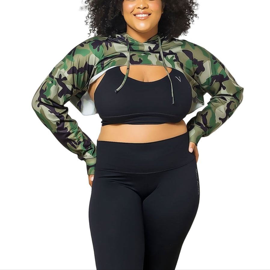 Arm Warmer Crop Hoodie Sweatshirt - Curvy Green
This warm shoulder cropped top drawstring hoodie sweater is medium weight smooth, stretchy and breathable. Vibrant camo color looks perfect for any season. Looks great with jeans, leggings, shorts, skorts and skirts!
Arm Warmer Crop Hoodie Sweatshirt - Curvy Green
This warm shoulder cropped top drawstring hoodie sweater is medium weight smooth, stretchy and breathable. Vibrant camo color looks perfect for any season.
08282021001

$36.99
$36.99
$36.99
activewea