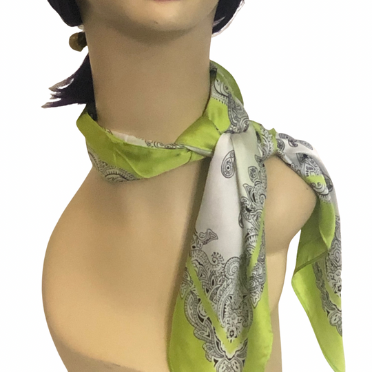 Flower Necktie Poly Silk Scarf - Apple Green
A beautiful necktie scarf is the absolute best way to top off an outfit and make a statement when you arrive. These super soft necktie scarves come in an assortment of colors and if I were you I would pick up 2 or 3. of them. They will not disappoint. 100% Poly Silk SIZE & FIT 27" x 27"
Flower Necktie Poly Silk Scarf - Apple Green
 These super soft necktie scarves come in an assortment of colors and if I were you I would pick up 2 or 3. of them. They will not dis