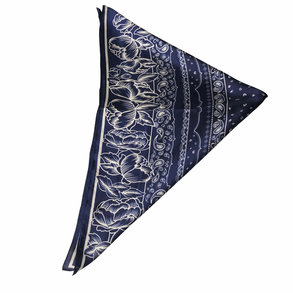 Flower Necktie Poly Silk Scarf - Navy
A beautiful necktie scarf is the absolute best way to top off an outfit and make a statement when you arrive. These super soft necktie scarves come in an assortment of colors and if I were you I would pick up 2 or 3. of them. They will not disappoint. 100% Poly Silk SIZE & FIT 27" x 27"
Flower Necktie Poly Silk Scarf - Navy
 These super soft necktie scarves come in an assortment of colors and if I were you I would pick up 2 or 3. of them. They will not disappoint. 100%