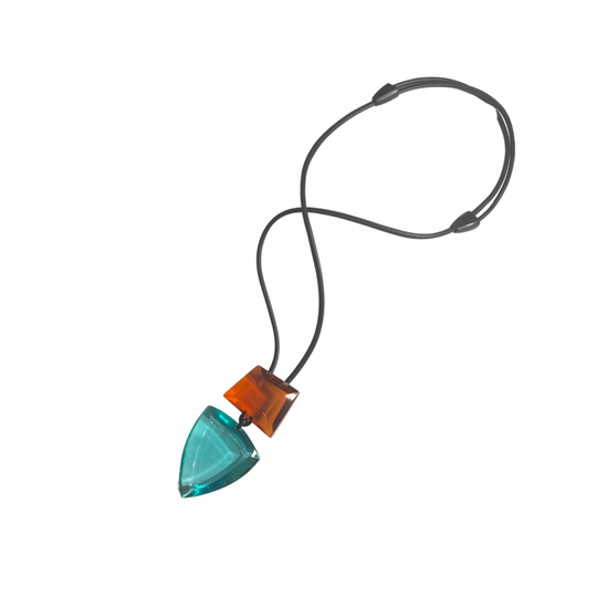 Pero Monies Pendant in Orange Blue
Pero adjustable pendant in polyester, kamagong and leather. FEATURES: Material, Polyester, kamagong Adjustable straps Length 22.8" top to bottom Beautifully matches the Monies Clear Multi Colored Acrylic Earrings & Bracelet:
Pero Monies Pendant in Orange Blue
Pero adjustable pendant in polyester, kamagong and leather. Polyester, kamagong Adjustable strap and beautifully matches the Monies Clear Multi Colored Acrylic Earrings & Bracelet
8158-OB

$295
$295
$295
abstract neck
