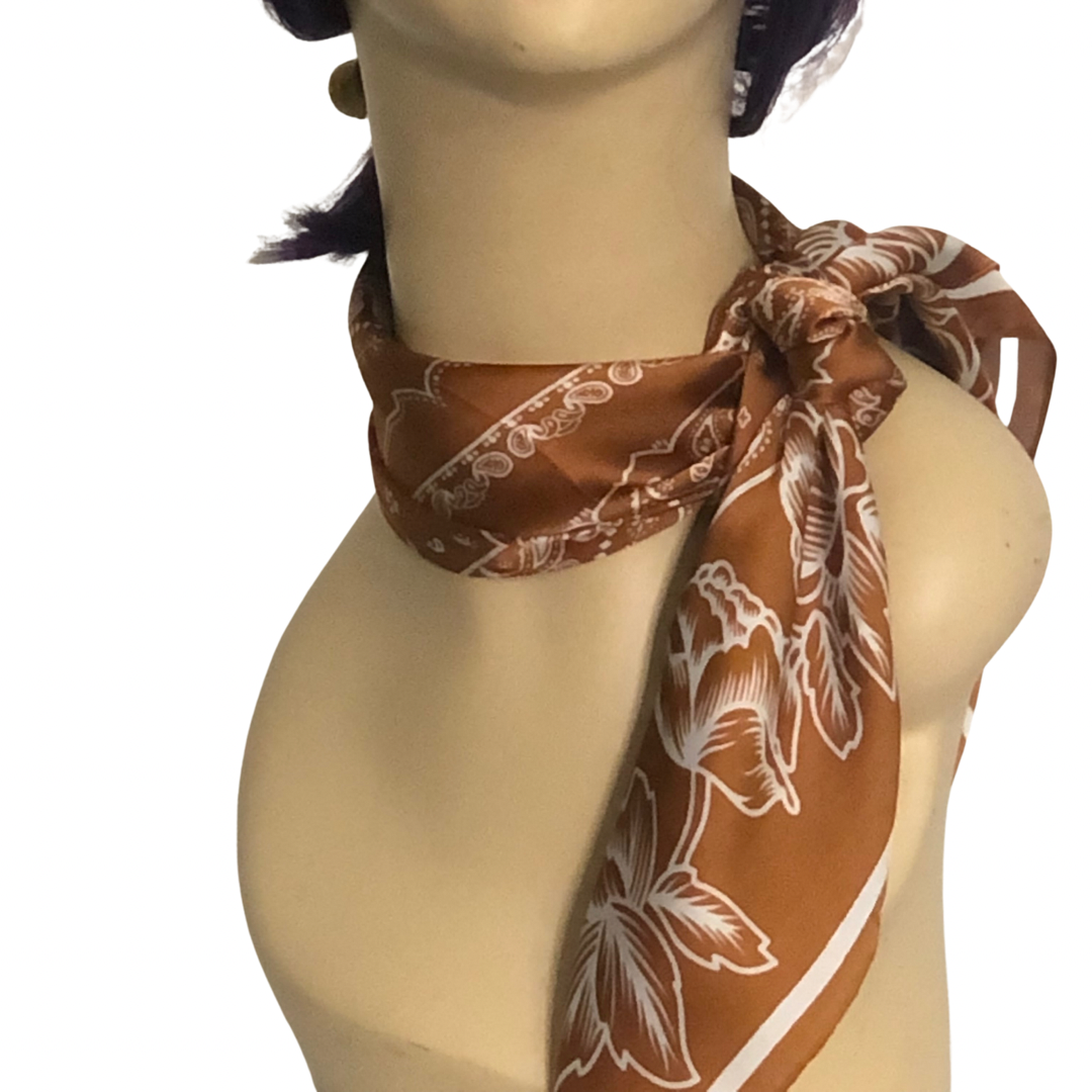 Flower Necktie Poly Silk Scarf - Toast
A beautiful necktie scarf is the absolute best way to top off an outfit and make a statement when you arrive. These super soft necktie scarves come in an assortment of colors and if I were you I would pick up 2 or 3. of them. They will not disappoint. 100% Poly Silk SIZE & FIT 27" x 27"
Flower Necktie Poly Silk Scarf - Toast
 These super soft necktie scarves come in an assortment of colors and if I were you I would pick up 2 or 3. of them. They will not disappoint. 100