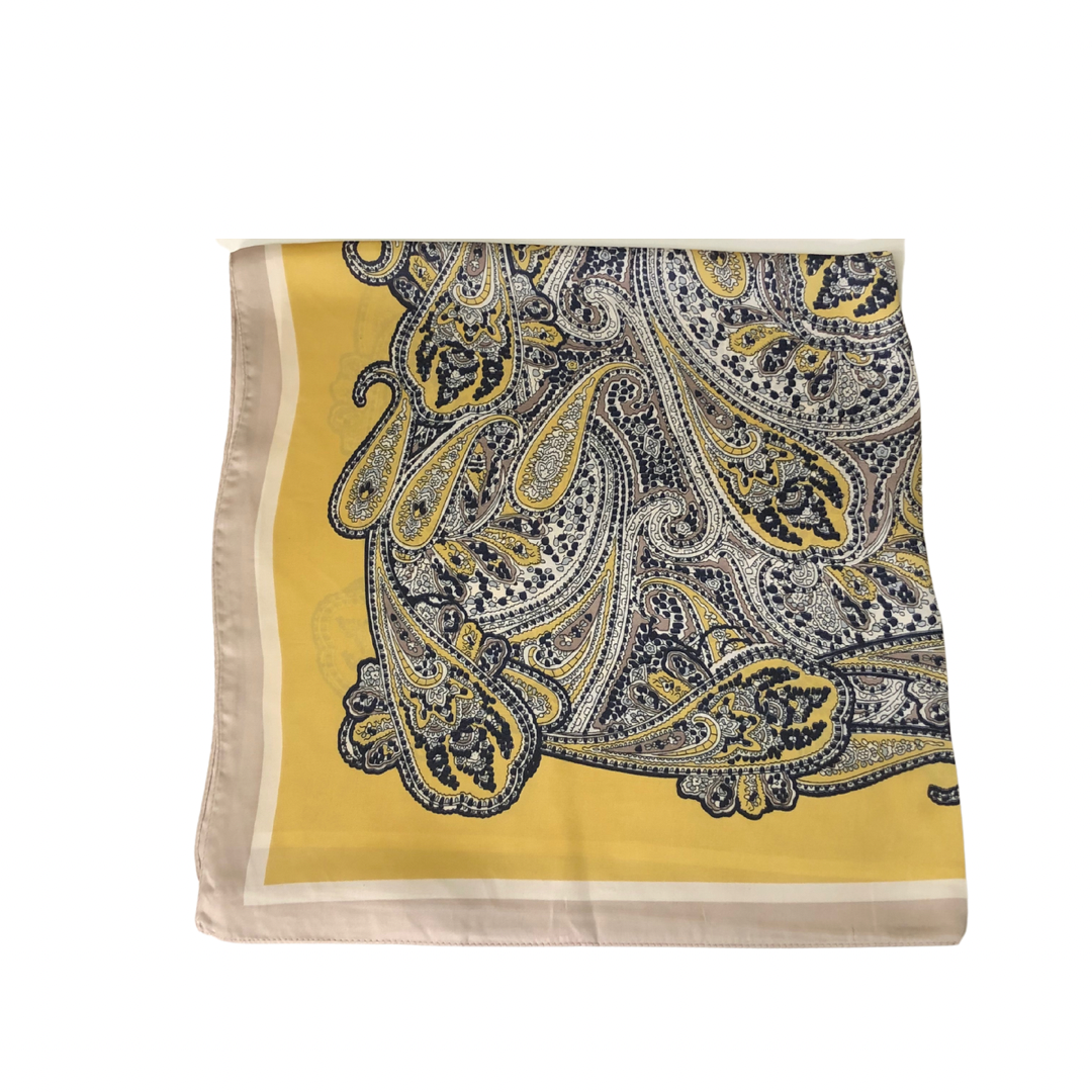 Paisley Necktie Poly Silk Scarf - Yellow Motif
A beautiful necktie scarf is the absolute best way to top off an outfit and make a statement when you arrive. These super soft necktie scarves come in an assortment of colors and if I were you I would pick up 2 or 3. of them. They will not disappoint. 100% Poly Silk SIZE & FIT 27" x 27"
Paisley Necktie Poly Silk Scarf - Yellow Motif
These super soft necktie scarves come in an assortment of colors and if I were you I would pick up 2 or 3. of them. They will not