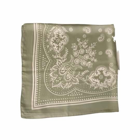 Paisley Necktie Poly Silk Scarf - Motif Seafoam Green
A beautiful necktie scarf is the absolute best way to top off an outfit and make a statement when you arrive. These super soft necktie scarves come in an assortment of colors and if I were you I would pick up 2 or 3. of them. They will not disappoint. 100% Poly Silk SIZE & FIT 27" x 27"
Paisley Necktie Poly Silk Scarf - Motif Seafoam Green
A beautiful necktie scarf is the absolute best way to top off an outfit. These super soft necktie scarves come in an