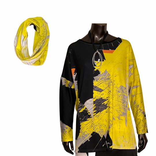 Infinity Scarf - Yellow Lines
This jersey infinity scarf coordinates with the Oversized tee- Yellow lines by Andrea Geer, which showcases dynamic prints digitally rendered from the designer's original artwork. Wear this versatile piece doubled or long.
Infinity Scarf - Yellow Lines
This jersey infinity scarf coordinates with the Oversized tee- which showcases dynamic prints digitally rendered from original artwork. Wear this versatile piece doubled or long.


$60
$60
$60
andrea geer designs, andrea greer, i
