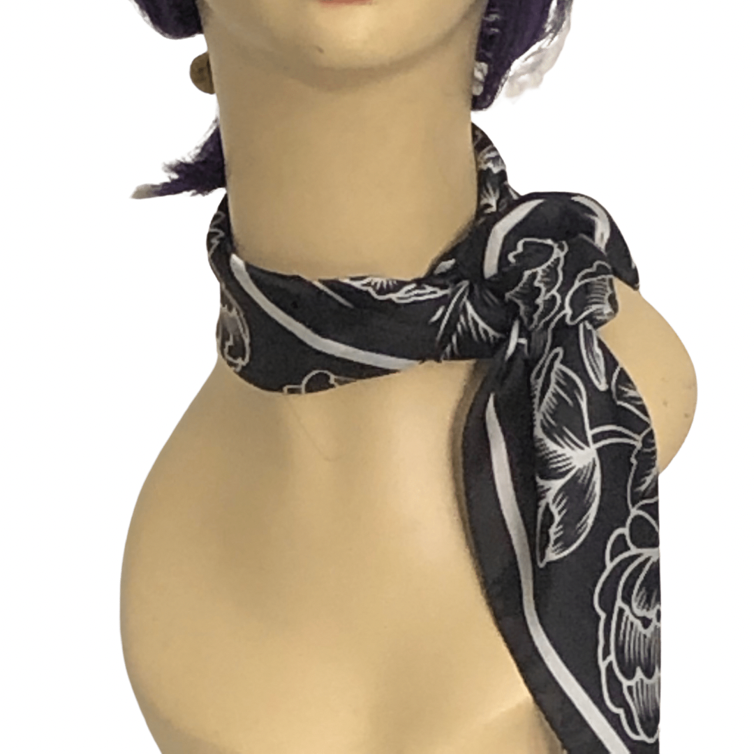 Flower Necktie Poly Silk Scarf - Black
A beautiful necktie scarf is the absolute best way to top off an outfit and make a statement when you arrive. These super soft necktie scarves come in an assortment of colors and if I were you I would pick up 2 or 3. of them. They will not disappoint. 100% Poly Silk SIZE & FIT 27" x 27"
Flower Necktie Poly Silk Scarf - Black
 These super soft necktie scarves come in an assortment of colors and if I were you I would pick up 2 or 3. of them. They will not disappoint. 100