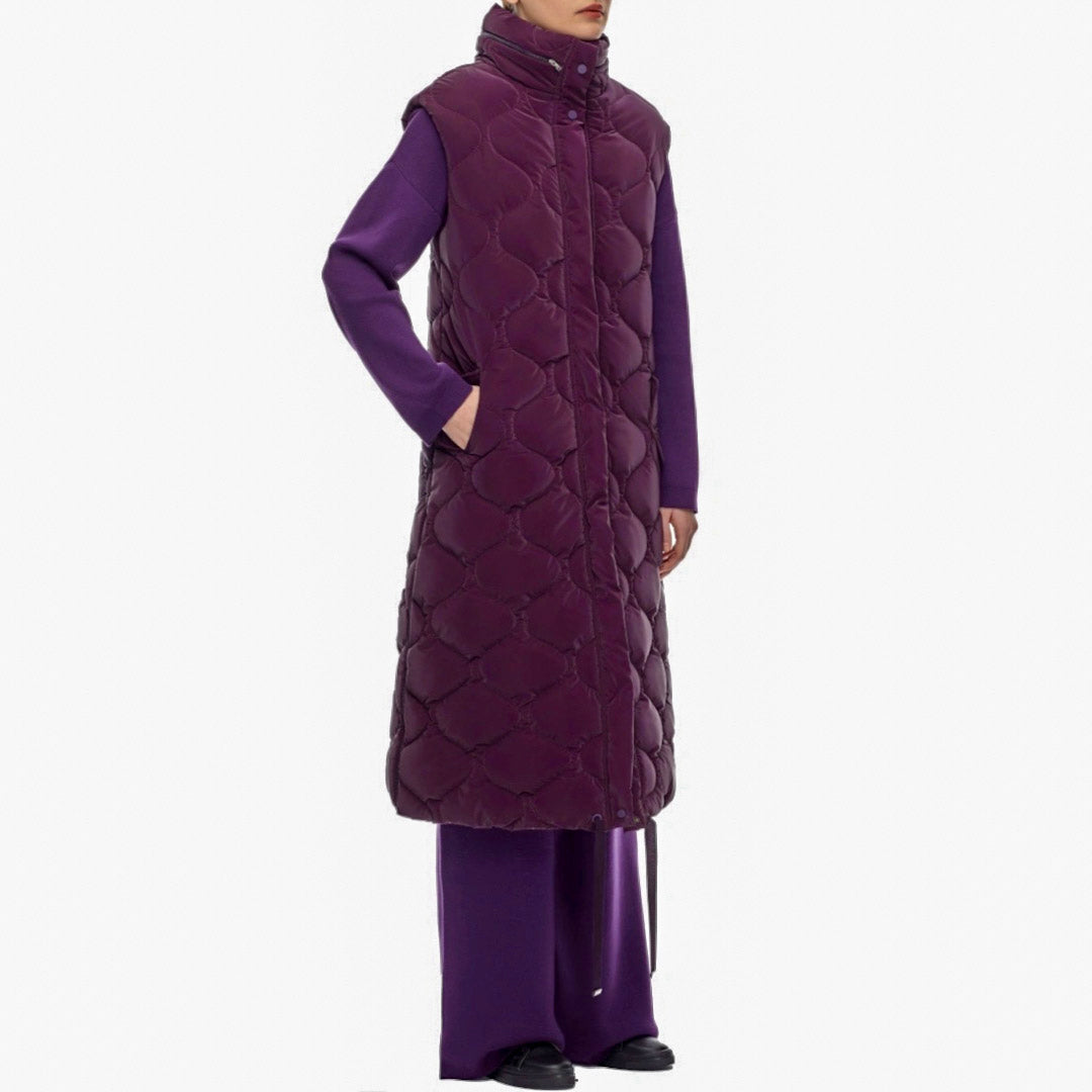 Obrika Vest Dark Purple
Style Notes Hidden hooded, high neck, snap buttoned, hidden side zippered, special quilted fabric, regular fit, maxi length vest. Care Instructions: Do not wash. Do not bleach. Do not tumble dry. Do not iron. Dry clean only. Made in: Turkey
Obrika Vest Dark Purple
Hidden hooded, high neck, snap buttoned, hidden side zippered, special quilted fabric, regular fit, maxi length vest. Care Instructions: Dry clean only.
q22k8012176

$520
$520
$520
long purple vest, long vest, puffy vest, p