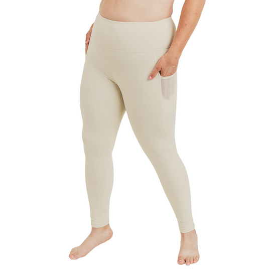Essential Leggings with Mesh Pockets - Natural
Crafted using Supplex® and Lycra® blend, these true performance leggings offer abs support, sleek and flattering seamlines, as well as a deep mesh pocket on each side. Fabric & Care: 80% Supplex®, 20% Lycra® Tummy control. Moisture wicking. Four-way stretch. Imported
Essential Leggings with Mesh Pockets - Natural
Crafted using Supplex® Lycra® blend, true performance leggings offer abs support, sleek and flattering seamlines, as well as a deep mesh pocket on eac
