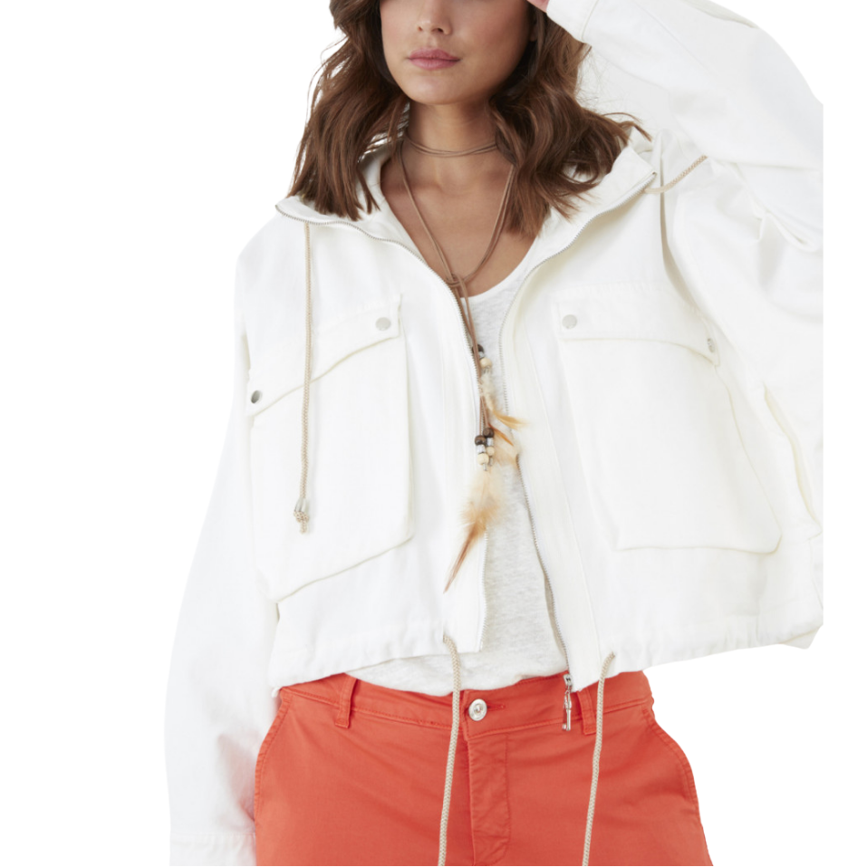 Swan Hooded Windbreaker Jacket
Take it to go! Similar to the designer's Hooded Windbreaker, but in cool and breezy cotton with a touch of stretch to keep its cute shape. Details: long sleeves, Velcro tab at cuffs, oversized snap-flap pockets, zip front closure, and a drawstring at the hood and hem. Voila. 98% cotton + 2% polyester Machine wash gentle, line dry Designed in France STYLE: VE3341-WHITE
Swan Hooded Windbreaker Jacket
Take it to go! Similar to the designer's Hooded Windbreaker, but in cool and br