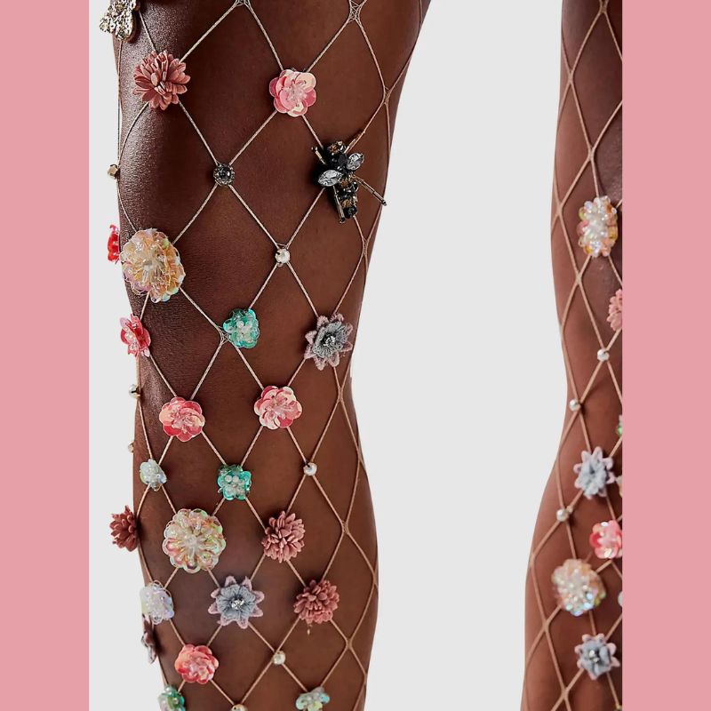 Enchanted Wood Printed Tights, All Accessories