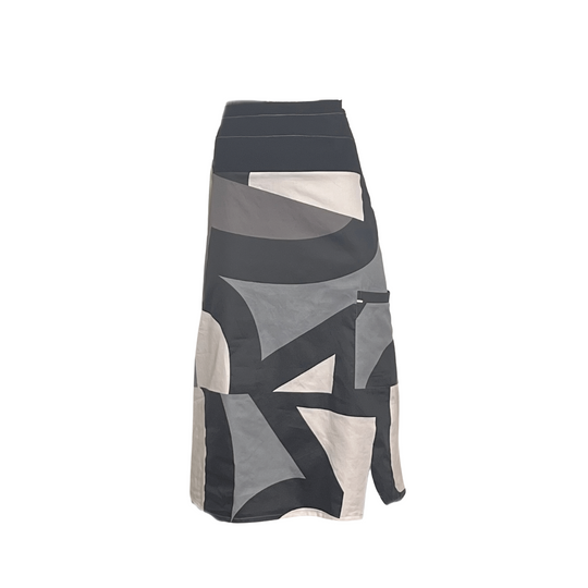 Abstract Print Ponte Cotton Skirt
A dynamic print digitally rendered from the designer's original artwork energizes this cotton poplin skirt with a little bit of nylon spandex for added comfort. It is a fresh and free-spirited update to a wardrobe staple. Classic a-line skirt in a shaped silhouette for a flattering look. Details Classic fit (not too fit, not too loose) A-line fit, semi flare Lowe side patch pocket Left side zipper, with flat waistband Artist-made in the U.S.A. Fabric & Care 100% cotton popl