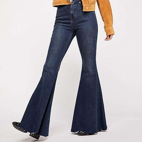 Crvy Ma Cherie Free People Flare Jeans – Le' Diva Boutique Store