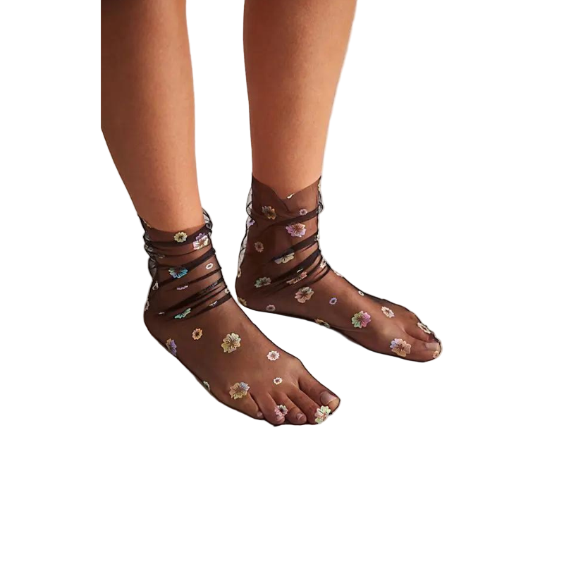 Enchanted Hologram Floral Socks