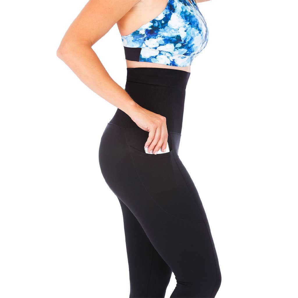 Ultra High Waist Postpartum Leggings
Ultra High Waist Postpartum Leggings Designed to be your favorite post baby leggings! With a seamless high waist design that smooths and offers gentle mid-section compression these leggings help you engage your core and secure your postpartum belly. The postpartum leggings offer an ultra high waist that rises to just below your bra line and conceals your tummy area. Perfect for if you are a nursing mom and pulling up your shirt at times to feed.
Ultra High Waist Postpart