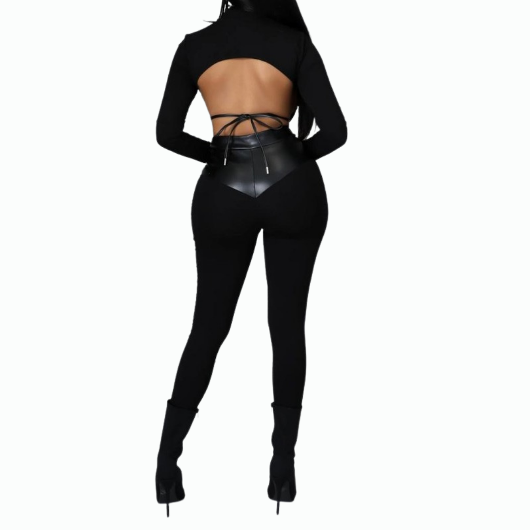 2 pc Long Sleeve Top & Leggings
2 Piece Long Sleeve Mock Neck Top with Open Back, Back Tie with Ruching Mid Section, and Leggings. With PU Leather Details and Front Zipper. Fabric: Self: 70% Cotton, 25% Polyester, 5% Spandex Contrast: 55% PU, 45% Polyester Hip Measurement Size Large: 42"
2 pc Long Sleeve Top & Leggings
2 Piece Long Sleeve Mock Neck Top with Open Back, Back Tie with Ruching Mid Section, and Leggings. Faux leather details and front zipper.
CC17852

$79.99
$79.99
$79.99
2 pc set, 2 pc sets, 2p