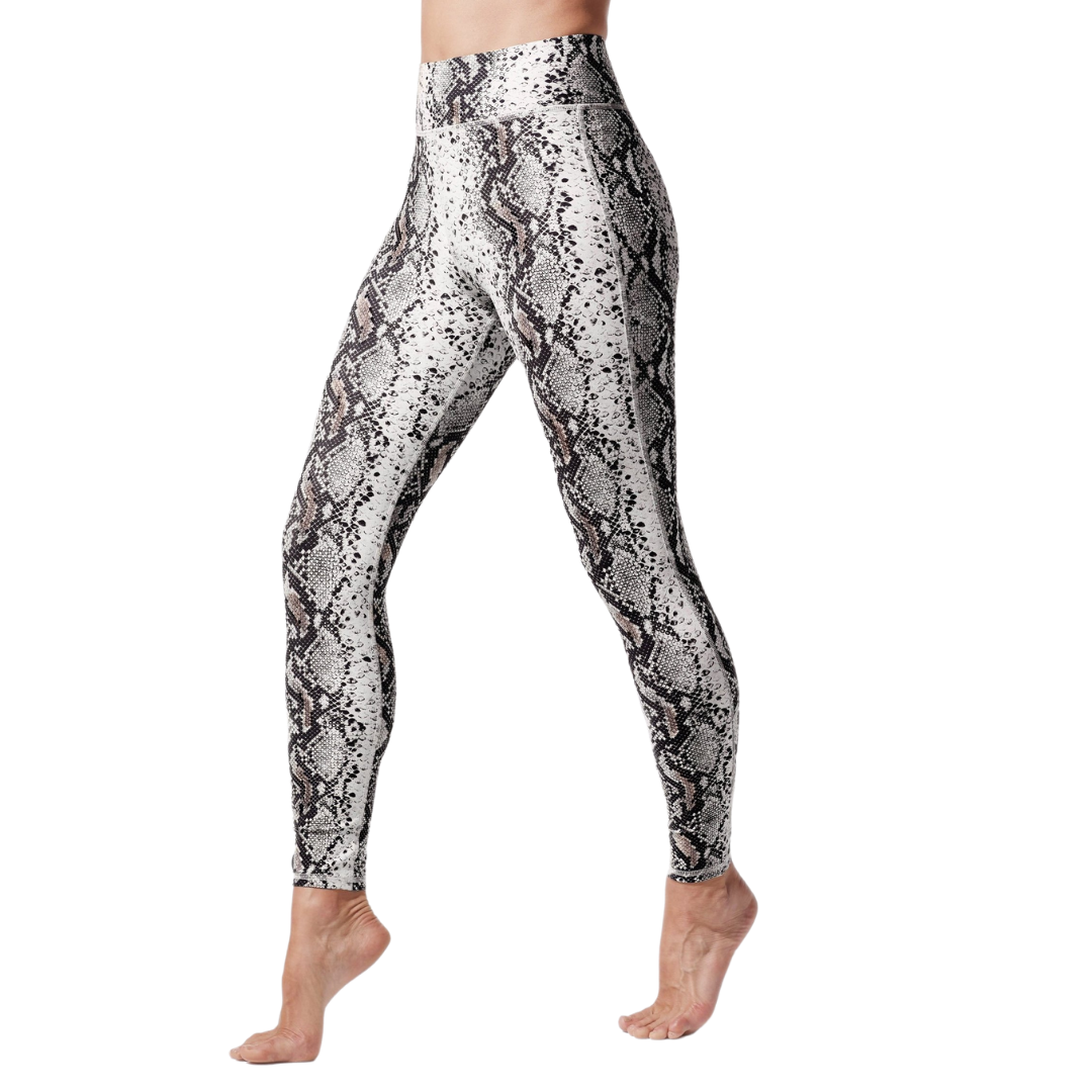Verve Python Print Legging
In the Verve Python Print Legging you always feel and look your best. It has streamlined lines, sophisticated print fabric, and our signature 3” Shapewear Waistband that holds you in and stays put. The focal points of our prints are strategically and artfully placed down the center of the leg. Sweat-wicking Eight-way stretch Sophisticated animal print fabric with a compression feel 3" Shapewear Elastic Waistband functions as shapewear and tapers the waistline Flat seamed for chafe