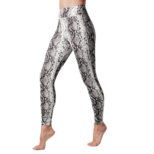 Verve Python Print Legging
In the Verve Python Print Legging you always feel and look your best. It has streamlined lines, sophisticated print fabric, and our signature 3” Shapewear Waistband that holds you in and stays put. The focal points of our prints are strategically and artfully placed down the center of the leg. Sweat-wicking Eight-way stretch Sophisticated animal print fabric with a compression feel 3" Shapewear Elastic Waistband functions as shapewear and tapers the waistline Flat seamed for chafe