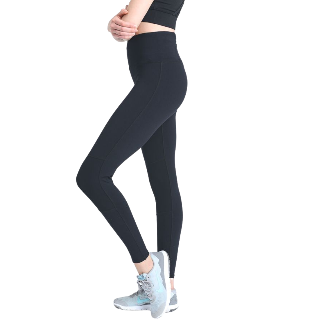 High Waist Legging with Contrast Knee Cap
Brand: MonoB Color block with knit high waist full leggings -Comfortable elasticized waistband and moisture management - Back zipper for small items - Perfect for gym, yoga -Additional contrast color covering knee cap to enhance flexibility. (6 inches) Back zippered waistband pocket 88% Polyamide 12% Elastane
High Waist Legging with Contrast Knee Cap
MonoB Color block with knit high waist full leggings -Comfortable elasticized waistband and moisture management.
APH1