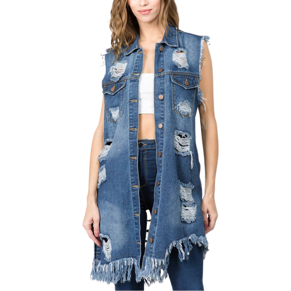 Distressed Denim Long Length Vest
This is a super cool vest you can pair up with so many items, dress, jeans or skirt.
Distressed Denim Long Length Vest
This is a super cool vest you can pair up with so many items, dress, jeans or skirt.
10302019006-1

$54.99
$54.99
$54.99
denim, denim sleeveless, distressed denim vest, Distressed Denim Vest Long, distressed jean vest, long denim vest, long distressed jean vest, long distressed vest, long jean vest, vest
Vest
American Bazi



Size: Small
Color: Denim Blue