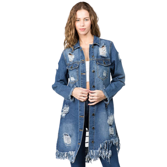 Distressed Denim Long Length Jacket
This is a super cool distressed jacket you can pair up with so many items, dress, jeans or skirt.
Distressed Denim Long Length Jacket
This is a super cool distressed jacket you can pair up with so many items, dress, jeans or skirt.
10302019006-1

$54.99
$54.99
$54.99
denim, denim jacket, jacket
Jacket
American Bazi



Size: Small
Color: Denim Blue

Le' Diva Boutique Store