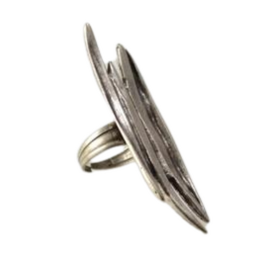 Turkish Spike Pewter Adjustable Cocktail Ring
Edgy and daring, this Turkish Spiked Cocktail ring will spice up any wardrobe. Definitely not for the subtle, this ring is maximum impact! Measures: L 2.5". W .8"
Turkish Spike Pewter Adjustable Cocktail Ring
Edgy, daring, Pewter Spiked Cocktail ring will spice up any wardrobe. Definitely not for the subtle, this ring is maximum impact! Measures: L 2.5". W .8"
3549

$20
$20
$20
adjustable ring, cocktail ring, pewter ring, ring, spike ring
Ring
Chanour Jewelry
$2
