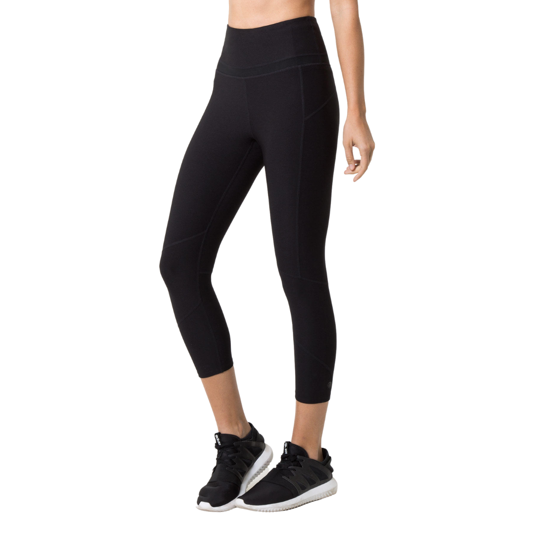 Prelude High Waisted Capri - Black
These best-selling capris are back and better than ever with a trendy, high waisted design for added core coverage and support. In the gym or running around town, this multi-paneled style has clean lines for a comfortable fit – made from performance fabric that wicks sweat, dries quickly and recovers stretch. A power mesh compression panel comfortably sculpts your midsection for a slim look and feel, complemented by a soft infinity elastic drawcord to adjust the fit. FEATU