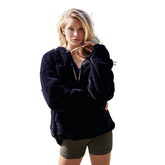 Off The Record Free People Hoodie - Blue
Super soft and ultra-fuzzy faux fur pullover featuring a half-zip closure. Kangaroo pocket Solid cotton cuffs Drawstring waist Lined FP Movement A destination for the life well-lived, Free People Movement offers performance-ready activewear, practice-perfect styles and beyond-the-gym staples. We believe in the power of community, in supporting and lifting each other up and always #movingtogether. Care/Import Machine Wash Cold Import Measurements for size small Bust: