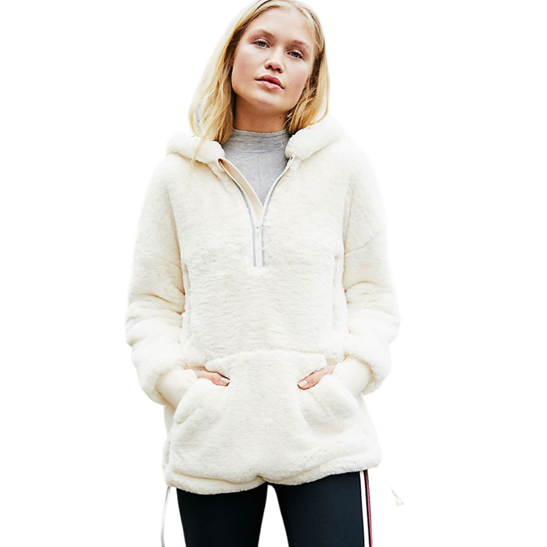 Off The Record Free People Hoodie - Off White
Super soft and ultra-fuzzy faux fur pullover featuring a half-zip closure. Kangaroo pocket Solid cotton cuffs Drawstring waist Lined FP Movement A destination for the life well-lived, Free People Movement offers performance-ready activewear, practice-perfect styles and beyond-the-gym staples. We believe in the power of community, in supporting and lifting each other up and always #movingtogether. Care/Import Machine Wash Cold Import Measurements for size small B