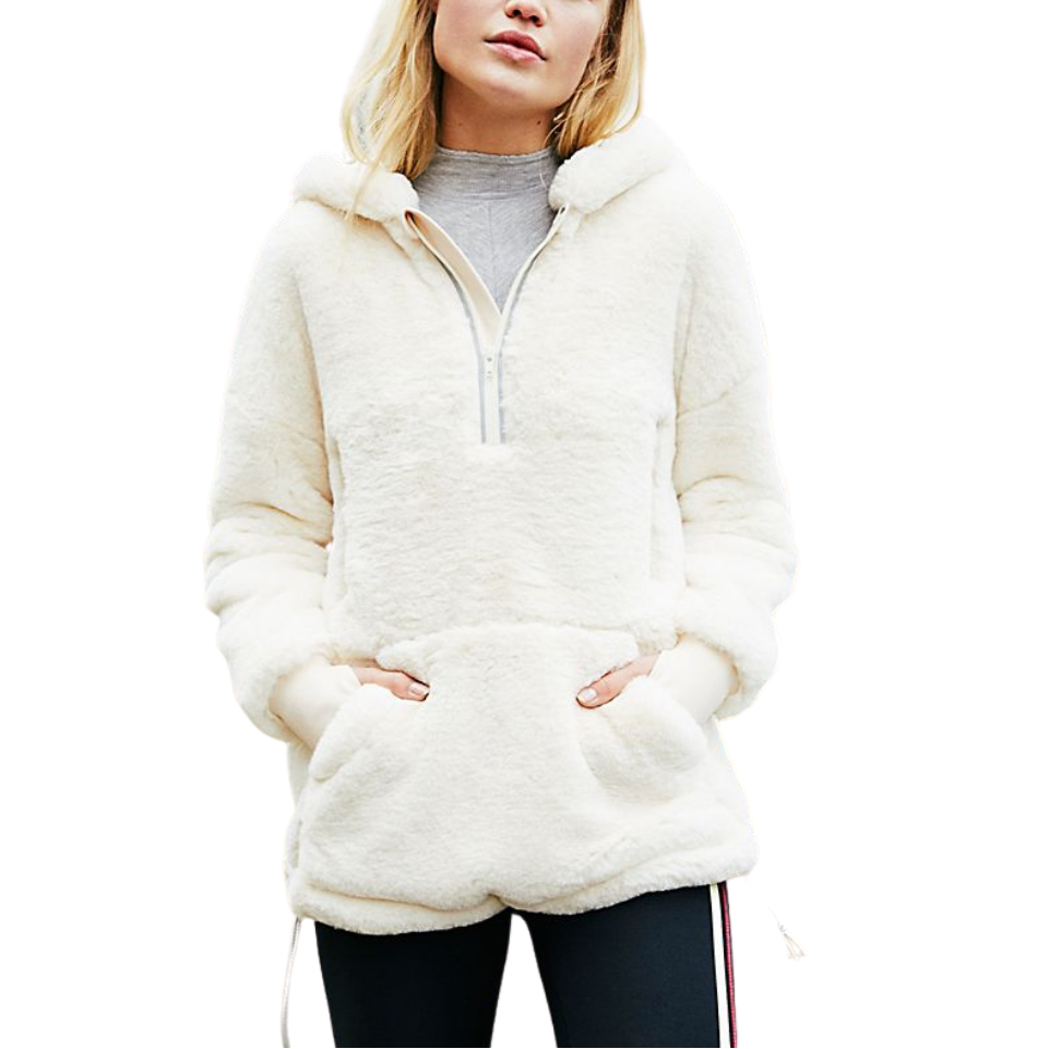 Off The Record Free People Hoodie - Off White
Super soft and ultra-fuzzy faux fur pullover featuring a half-zip closure. Kangaroo pocket Solid cotton cuffs Drawstring waist Lined FP Movement A destination for the life well-lived, Free People Movement offers performance-ready activewear, practice-perfect styles and beyond-the-gym staples. We believe in the power of community, in supporting and lifting each other up and always #movingtogether. Care/Import Machine Wash Cold Import Measurements for size small B