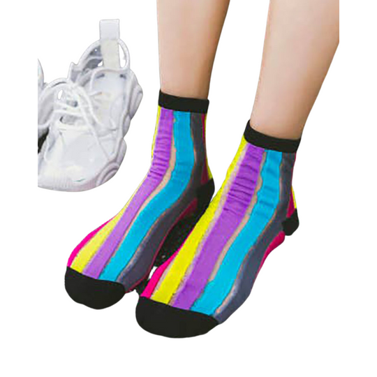 Purple Multi Stripe Patterned Socks
Rainbow Striped Patterned Short Socks A soft sock in a breathable stretch-cotton blend with rib-knit openings and angled toe seams for a better, more comfortable fit.
Purple Multi Stripe Patterned Socks
Rainbow Striped Patterned Short Socks A soft sock in a breathable stretch-cotton blend with rib-knit openings and angled toe seams for a more comfortable fit.


$13
$13
$13
Faire, harmony socks, rainbow unicorn socks, sock, socks
Socks
Le' Diva Boutique Store



Size: Medi