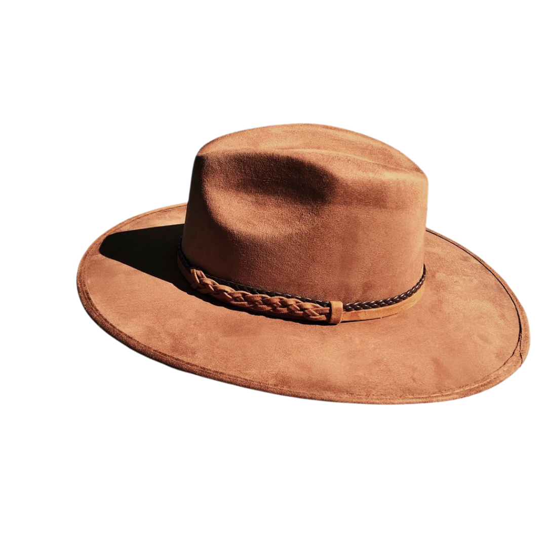 Andes Faux Suede Fedora Crown Hat
The Andes hat is inspired by world’s longest mountain ranges. The crown is stiffened and shaped into a clean and ridged design. The brown Fedora has a double bound synthetic suede and braided trim. Details: Polyester Suede Medium 22.8" Fedora crown Hand ironed Trim double bound synthetic suede, plain and braided brown. Spot/special cleaning
Andes Faux Suede Fedora Crown Hat
Andes Faux Suede Fedora Crown Hat is inspired by world's longest mountain ranges. The crown is stiffe