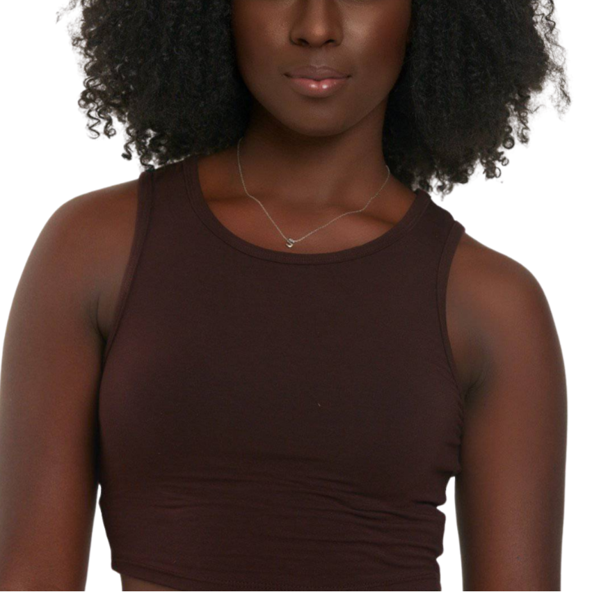 Soft Lounge Crop Eco-Modal Tank - Choc
Our Sandi_ J ultra soft lounge tank is perfect for your day to day on the go needs or comfy sleepwear. Soft breathable modal tank keeps you cool and comfortable while lounging or sleeping.
Soft Lounge Crop Eco-Modal Tank - Choc
Ultra soft lounge tank is perfect for your day to day on the go needs or comfy sleepwear.;Soft breathable modal tank keeps you cool and comfortable
041920210001

$16.99
$16.99
$16.99
brown tank top, chocolate tank top, intimates, modal tank top,