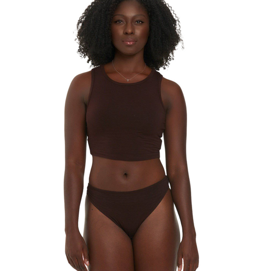 Soft Lounge Crop Eco-Modal Tank - Choc
Our Sandi_ J ultra soft lounge tank is perfect for your day to day on the go needs or comfy sleepwear. Soft breathable modal tank keeps you cool and comfortable while lounging or sleeping.
Soft Lounge Crop Eco-Modal Tank - Choc
Ultra soft lounge tank is perfect for your day to day on the go needs or comfy sleepwear.;Soft breathable modal tank keeps you cool and comfortable
041920210001

$16.99
$16.99
$16.99
brown tank top, chocolate tank top, intimates, modal tank top,