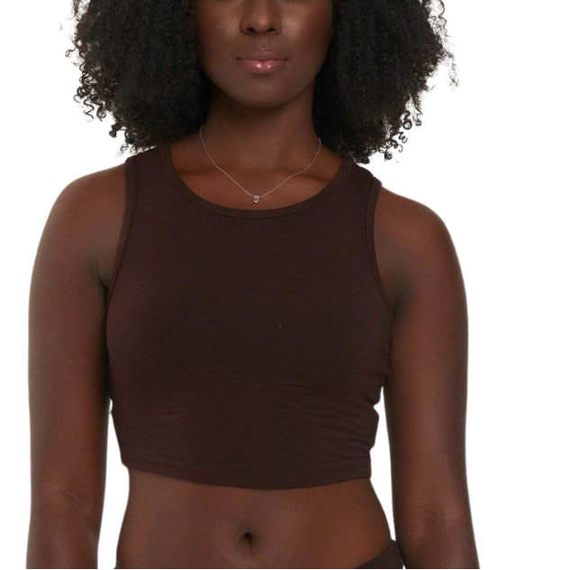 Soft Lounge Crop Eco-Modal Tank - Choc
Our Sandi_ J ultra soft lounge tank is perfect for your day to day on the go needs or comfy sleepwear. Soft breathable modal tank keeps you cool and comfortable while lounging or sleeping.
Soft Lounge Crop Eco-Modal Tank - Choc
Ultra soft lounge tank is perfect for your day to day on the go needs or comfy sleepwear.;Soft breathable modal tank keeps you cool and comfortable
041920210001

$16.99
$16.99
$16.99
brown tank top, chocolate tank top, intimates, modal tank top,