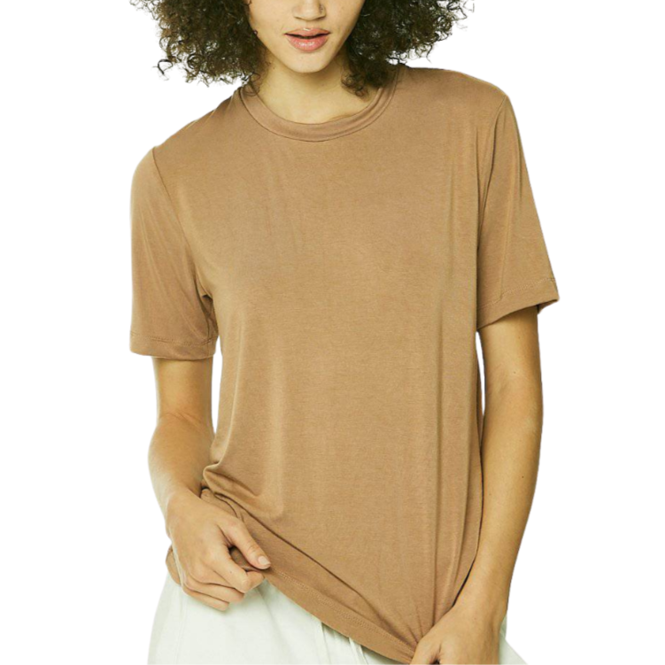 Eco Modal Tee Shirt - Honey
100% Micro Modal Breathable, Butta Soft. This tee shirt is great worn alone or as a layering The T-shirt everybody wants! Great layering Made in the USA
Eco Modal Tee Shirt - Honey
100% Micro Modal Breathable, Butta Soft. This tee shirt is great worn alone or as a layering The T-shirt everybody wants! Great layering Made in the USA
042020210002

$19.99
$19.99
$19.99
activewear tops, brown tee shirt, camel tee shirt, chocolate tee shirt, cinnamon tee shirt, honey tee shirt, intima