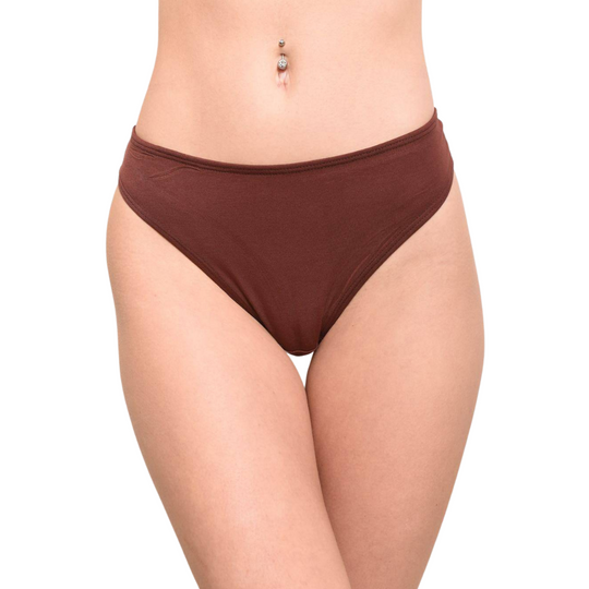 Eco-Modal Underwear - Thong - Cinnamon
Eco-Modal Underwear Introducing our very own eco-modal underwear by SJ Intimates. Modal fabric is breathable and very absorbent which is why they are perfect for our underwear. You will love how they feel against your body and the amazing fit. Word of advice, pick up more than one because you will want to wear these every day. Around here we consider them luxury intimates!
Eco-Modal Underwear - Thong - Cinnamon
Our very own eco-modal underwear, Modal underwear is soft