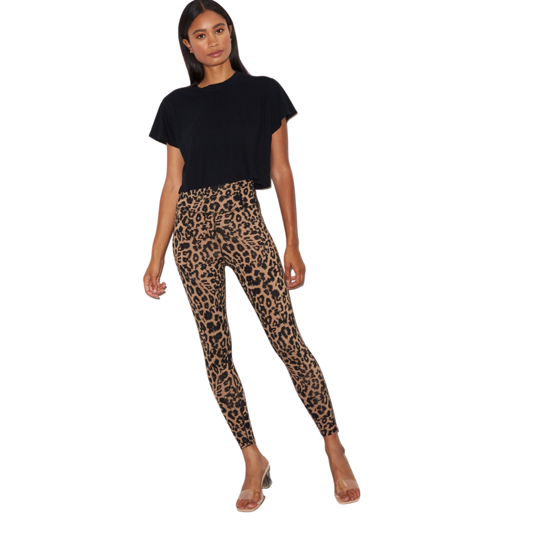 Leopard Zipper Leggings - Brown
High rise leopard print legging with zipper detail on both outside ankles. Style is very fitted and runs on the smaller size. If you are debating between two sizes we recommend sizing up. High Rise Pull On closure Machine wash cold with like colors; lay flat to dry Shell: 87% cotton/13% spandex Fabric: Mid-weight activewear jersey Medium compression for low-impact activities and everyday wear, Smoothing, double-layered high waistband, Ankle length with zip cuffs Rise: 11.5in