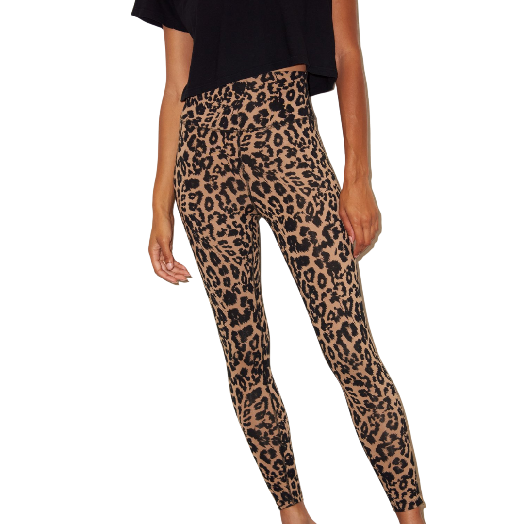 Leopard Zipper Leggings - Brown
High rise leopard print legging with zipper detail on both outside ankles. Style is very fitted and runs on the smaller size. If you are debating between two sizes we recommend sizing up. High Rise Pull On closure Machine wash cold with like colors; lay flat to dry Shell: 87% cotton/13% spandex Fabric: Mid-weight activewear jersey Medium compression for low-impact activities and everyday wear, Smoothing, double-layered high waistband, Ankle length with zip cuffs Rise: 11.5in