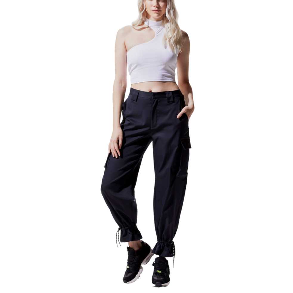 Ares - Cargo Pants for Women with Pockets
Coolest Cargo Pants for women These are the coolest women's cargo pants you will ever see! They are sporty yet dressy with oversized pockets and sporty drawstrings at the ankle. Style with sneakers for the weekend or a crop top for going out. Features: Cargo pants Utility cargo pants with patch pockets at the side leg On-seam pockets at the hip Hook and bar closure Adjustable climbing rope drawstrings at the ankle Made with Love in Canada 100% polyester
Ares - Cargo