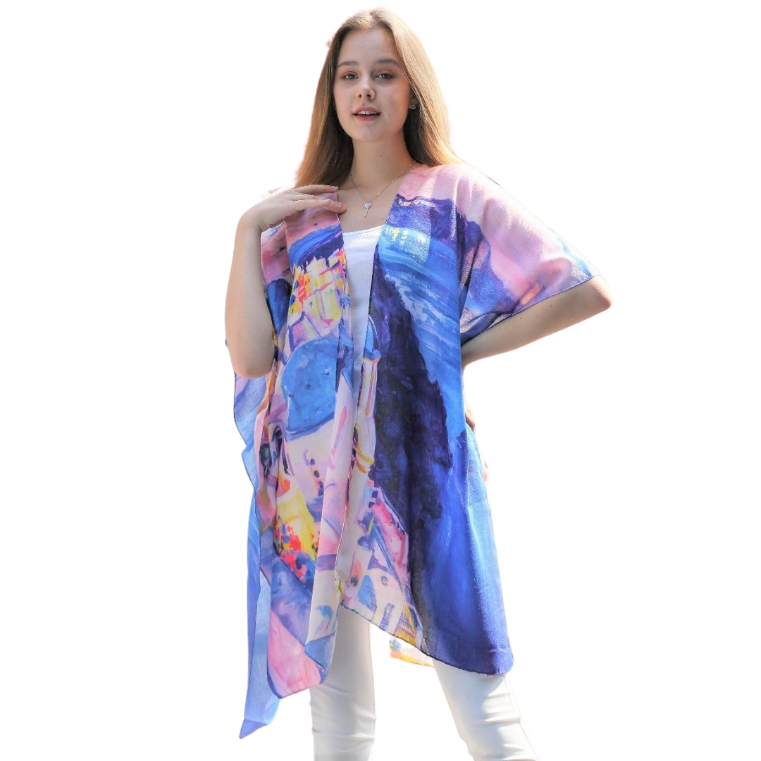 Blue Multi Greece Print Sheer Kimono
Blue and pink print kimono with the country of Greece printed throughout the garment. Great accent piece for any outfit. 34'' long from high point of shoulder to hem Fits sizes 2-16 100% cotton Hand wash cold water; dry flat Imported
Blue Multi Greece Print Sheer Kimono
Blue & pink print kimono with the country of Greece printed throughout garment. Great accent piece for any outfit. 32'' long from high point of shoulder to hem
JC081110101

$24.99
$24.99
$24.99
cotton kim