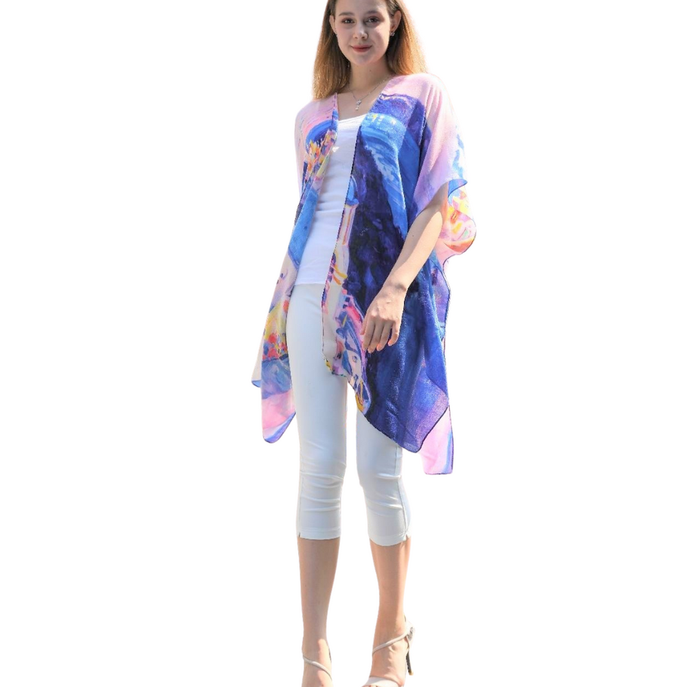 Blue Multi Greece Print Sheer Kimono
Blue and pink print kimono with the country of Greece printed throughout the garment. Great accent piece for any outfit. 34'' long from high point of shoulder to hem Fits sizes 2-16 100% cotton Hand wash cold water; dry flat Imported
Blue Multi Greece Print Sheer Kimono
Blue & pink print kimono with the country of Greece printed throughout garment. Great accent piece for any outfit. 32'' long from high point of shoulder to hem
JC081110101

$24.99
$24.99
$24.99
cotton kim