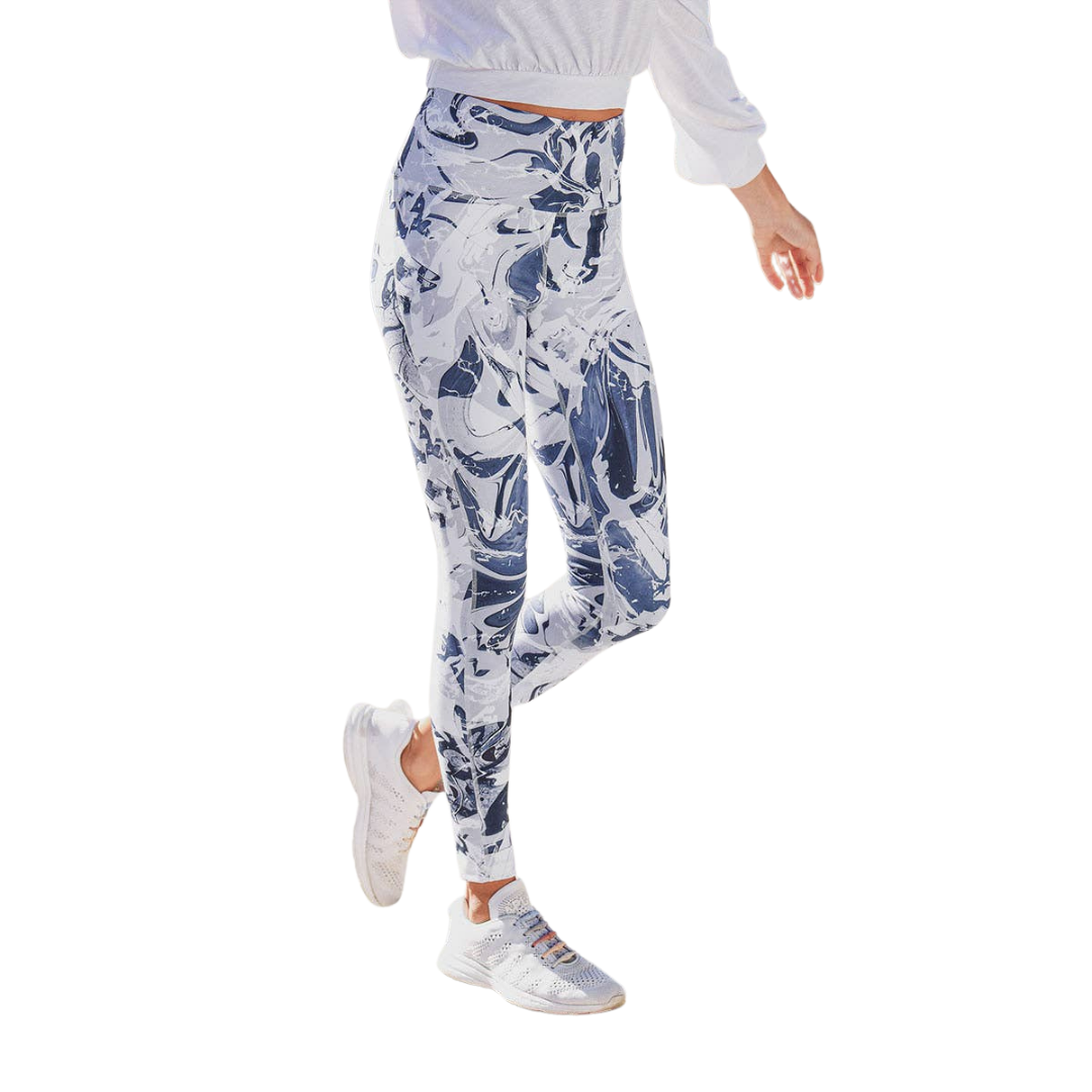 High-Rise Mesh Legging with Pockets Pacific Blue / S