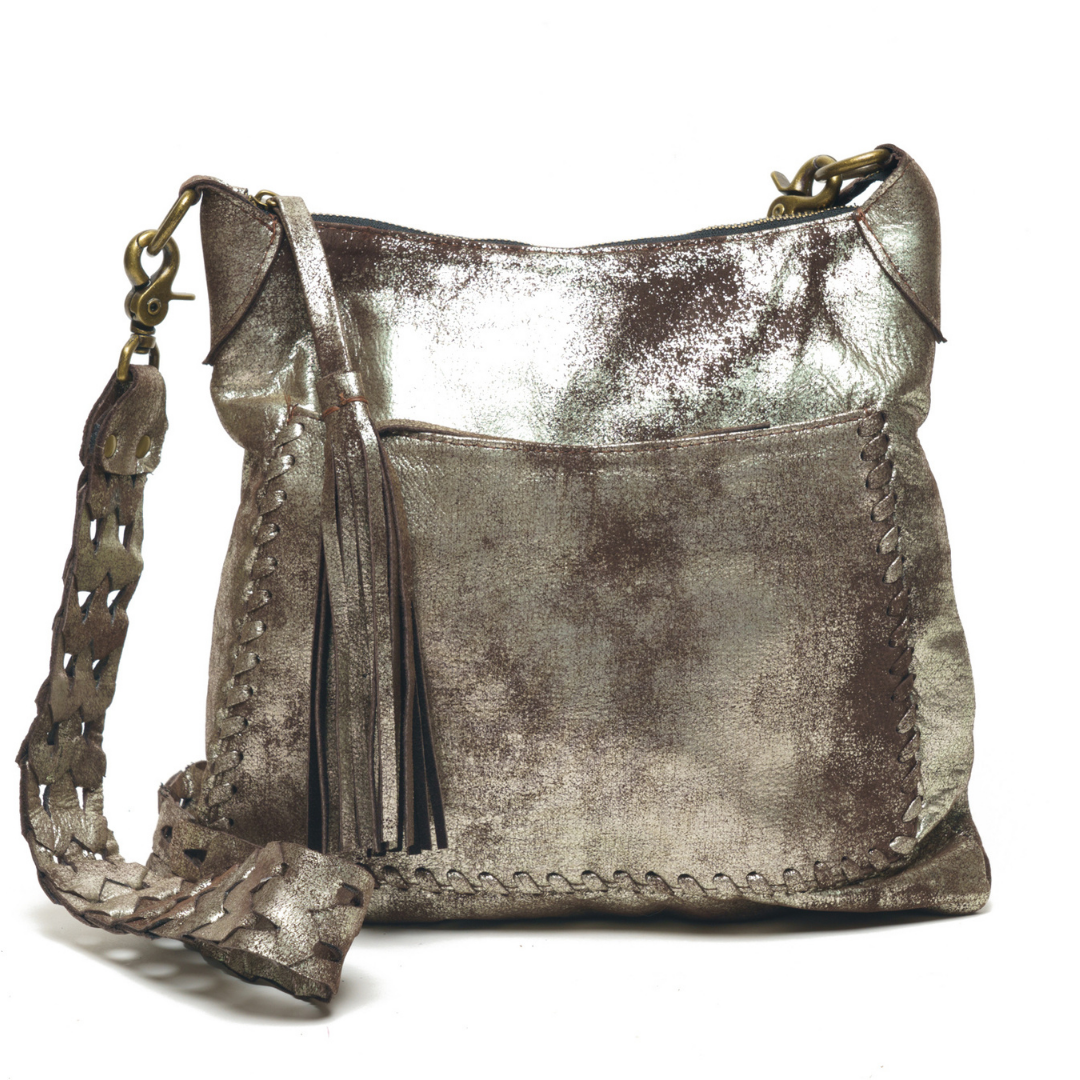 Lana Crossbody Handbag - Metallic Brown
Leather Crossbody top zipper bag with front pocket and weaved strap. Fabric lining with top zipper closure H : 11.5" W: 12.5" Drop : 22"
Lana Crossbody Handbag - Metallic Brown
Leather Crossbody top zipper bag with front pocket and weaved strap. Fabric lining with top zipper closure H : 11.5" W: 12.5" Drop : 22"
lana-metalic-dist-brn

$485
$485
$485
handbag, leather bag, leather crosbody handbag, leather crossbody, leather handbag, pirse, purse, purses, silver distres