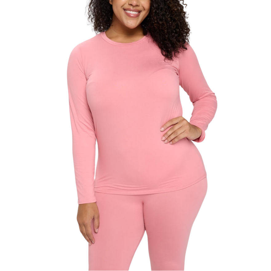 Solid Casual Loungewear Set - Mauve
What's trending is beauty and comfort. This two piece set has a long sleeve oval neck top accompanied by full length leggings. Great for lounging and entertaining at home. Great holiday gift! Fabric & Care: 95% polyester, 5% spandex Machine wash cold with like colors Gentle cycle, do not bleach Tumble dry low Made in Mexico
Solid Casual Loungewear Set - Mauve
This two piece set has a long sleeve oval neck top accompanied by full length leggings. Great for lounging and ent