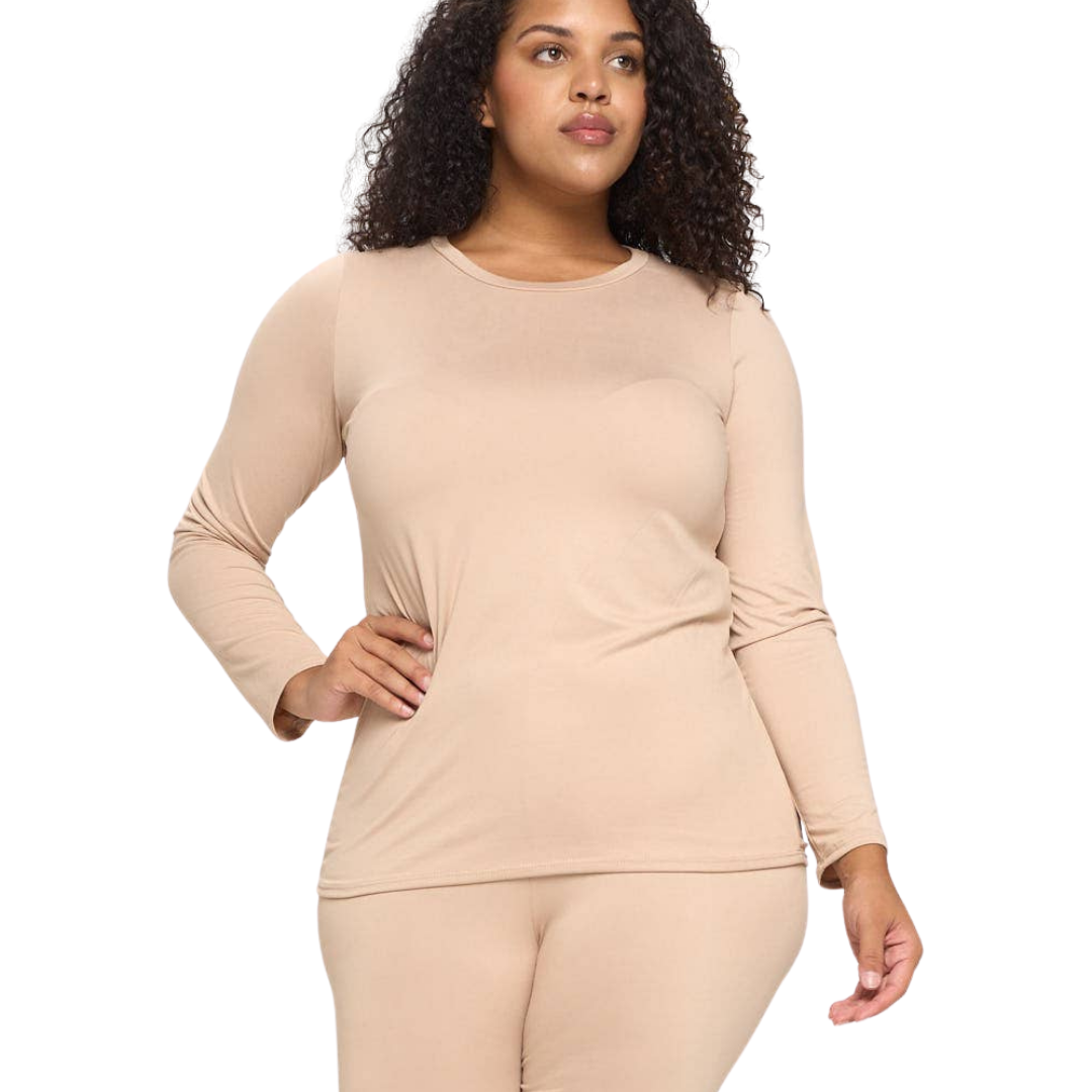 Solid Casual Loungewear Set - Nude – Le' Diva Boutique Store