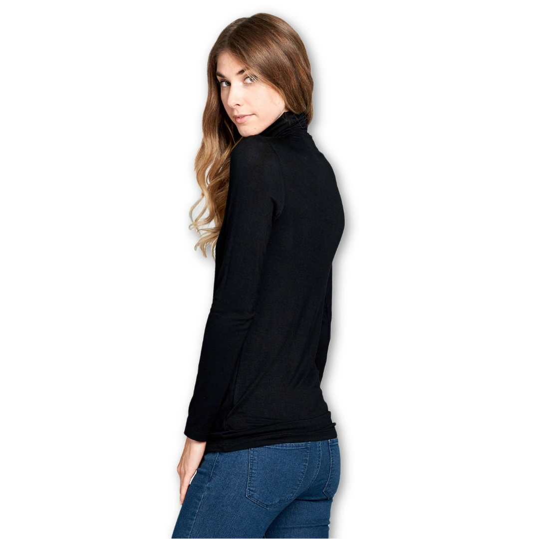 Long Sleeve Turtleneck Sweater - Black
Women's basic long sleeve high turtleneck slim fit tees shirts top. Classic, plain, basic, turtleneck top, long sleeve, turtleneck style, slim fit, pullover, stretchy. Fabric & Content: • 96% rayon, 4% spandex • Care Instructions: Machine wash
Long Sleeve Turtleneck Sweater - Black
Basic long sleeve high turtleneck slim fit tees shirts top. Classic, plain, basic, turtleneck top, long sleeve, turtleneck style, slim fit, pullover, stretchy. 
d38tp-black-1

$27.99
$27.99