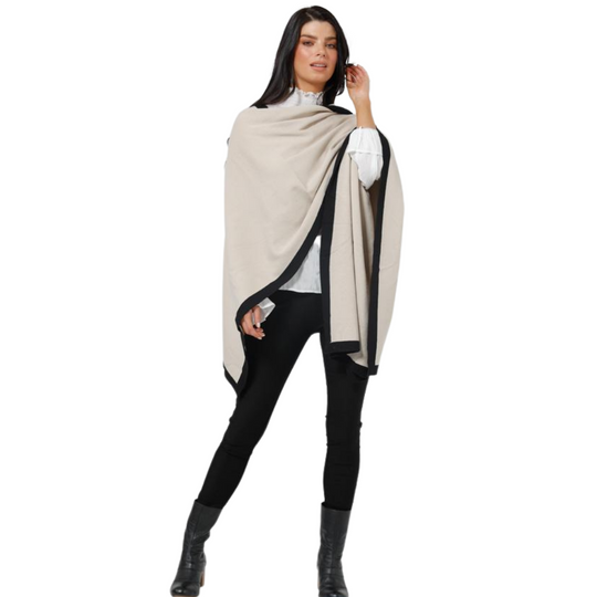 Colorado Cape - Ecru
A sumptuously soft cape with a striking two-tone palette, the Colorado Cape is the ultimate style for warming up this winter. The perfect piece for throwing on over jeans and boots - you'll achieve effortless style with ease. • Open front• Contrast rib neckline and hem• Fine knit• One size garment 72% Viscose28% Nylon Body Width: OS: 128cmLength: OS: 72cm Care: cold hand wash with like colors do not bleach do not tumble dry, do not ring or twist dry flat do not iron do not dry clean
Col