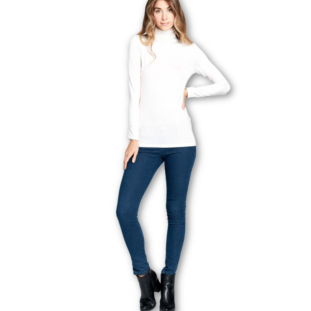 Long Sleeve Turtleneck Sweater - White
Women's basic long sleeve high turtleneck slim fit tees shirts top. Classic, plain, basic, turtleneck top, long sleeve, turtleneck style, slim fit, pullover, stretchy. Fabric & Content: • 96% rayon, 4% spandex • Care Instructions: Machine wash
Long Sleeve Turtleneck Sweater - White
Basic long sleeve high turtleneck slim fit tees shirts top. Classic, plain, basic, turtleneck top, long sleeve, turtleneck style, slim fit, pullover, stretchy. 
d38tp-white

$27.99
$27.99
$2