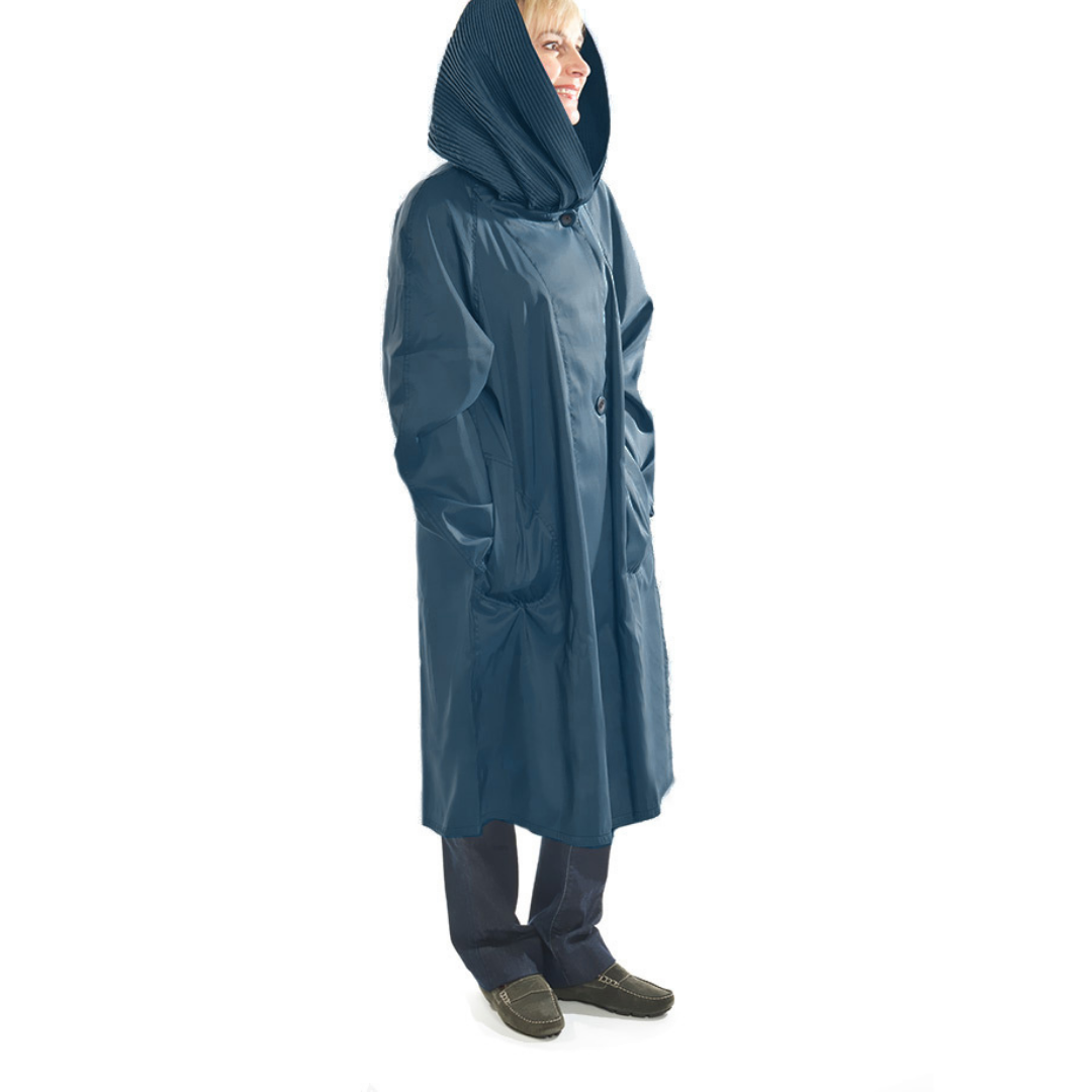 Reversible accordion hood raincoat online